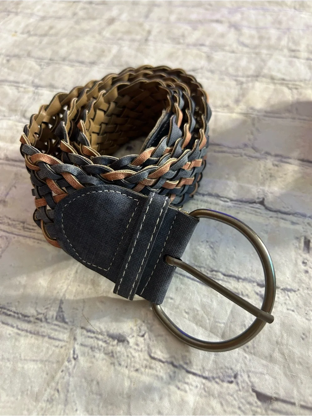 BRAIDED WOVEN MULTI COLORED BOHEMIAN STYLE WIDE BELTS WRAP STYLE